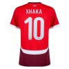 Maillot de Supporter Suisse Xhaka 10 Domicile Euro 2024 Pour Homme